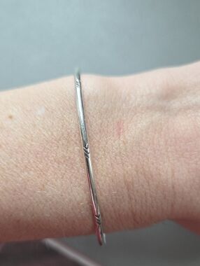 Sterling Silver Thin Bangle Bracelet